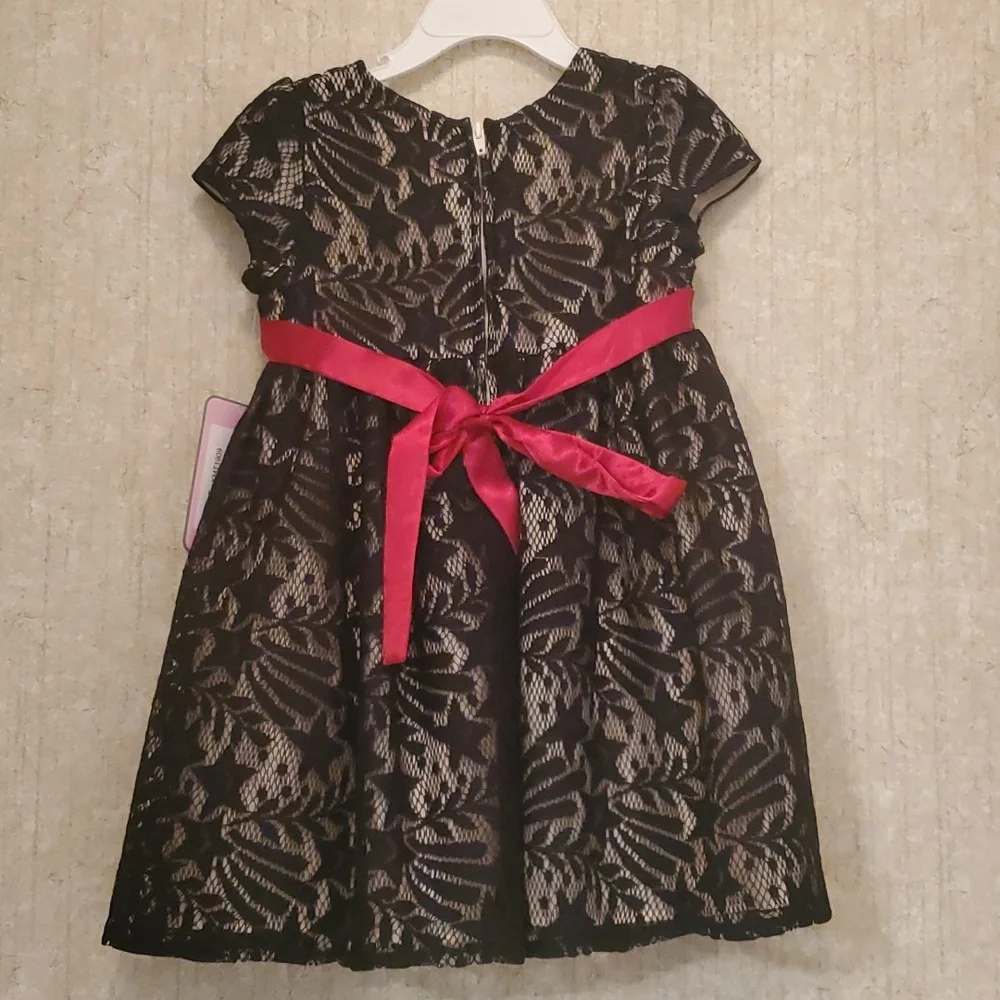 Toddler Black Lace Dress - Picture 2 of 3